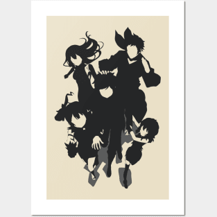 Bell Hestia Welf Liliruca and Ais from Is It Wrong to Try to Pick Up Girls in a Dungeon IV or Dungeon ni Deai wo Motomeru no wa Machigatteiru Darou ka 4 Anime in a Cool Awesome Minimalist Design Posters and Art